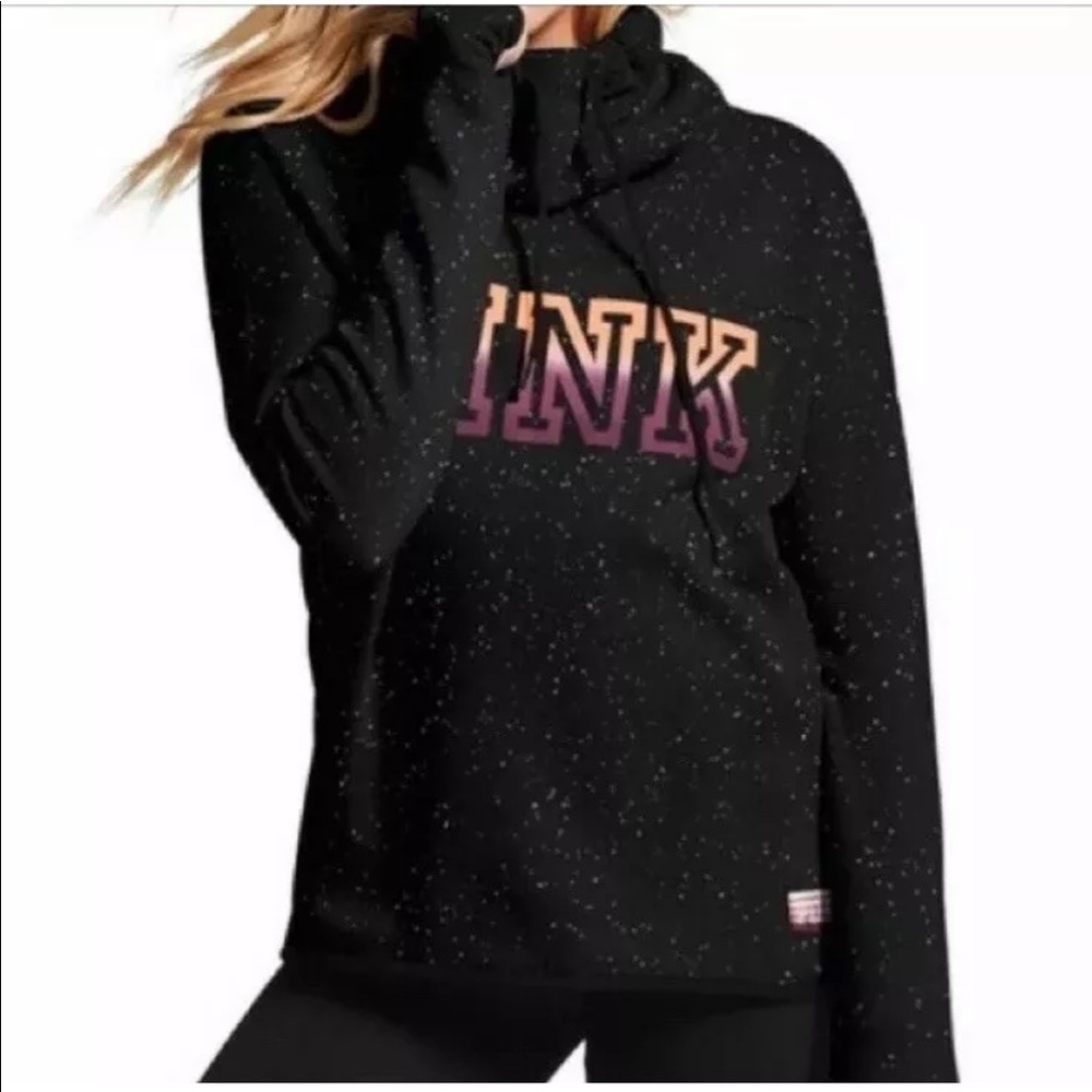VS Pink Black Spreckled Pullover